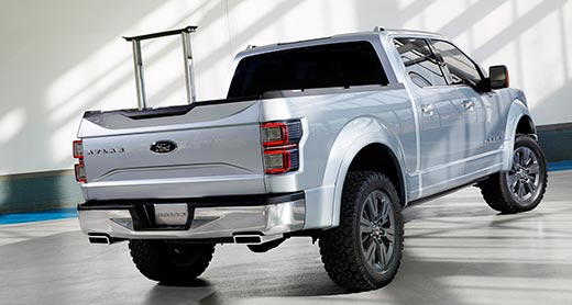 Ford Atlas Concept tailgate step